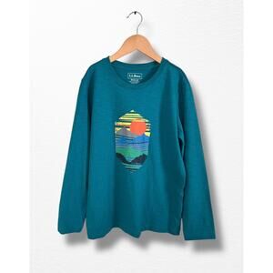 LL Bean Kids’ Slub Knit Graphic Tee, Size 10/12